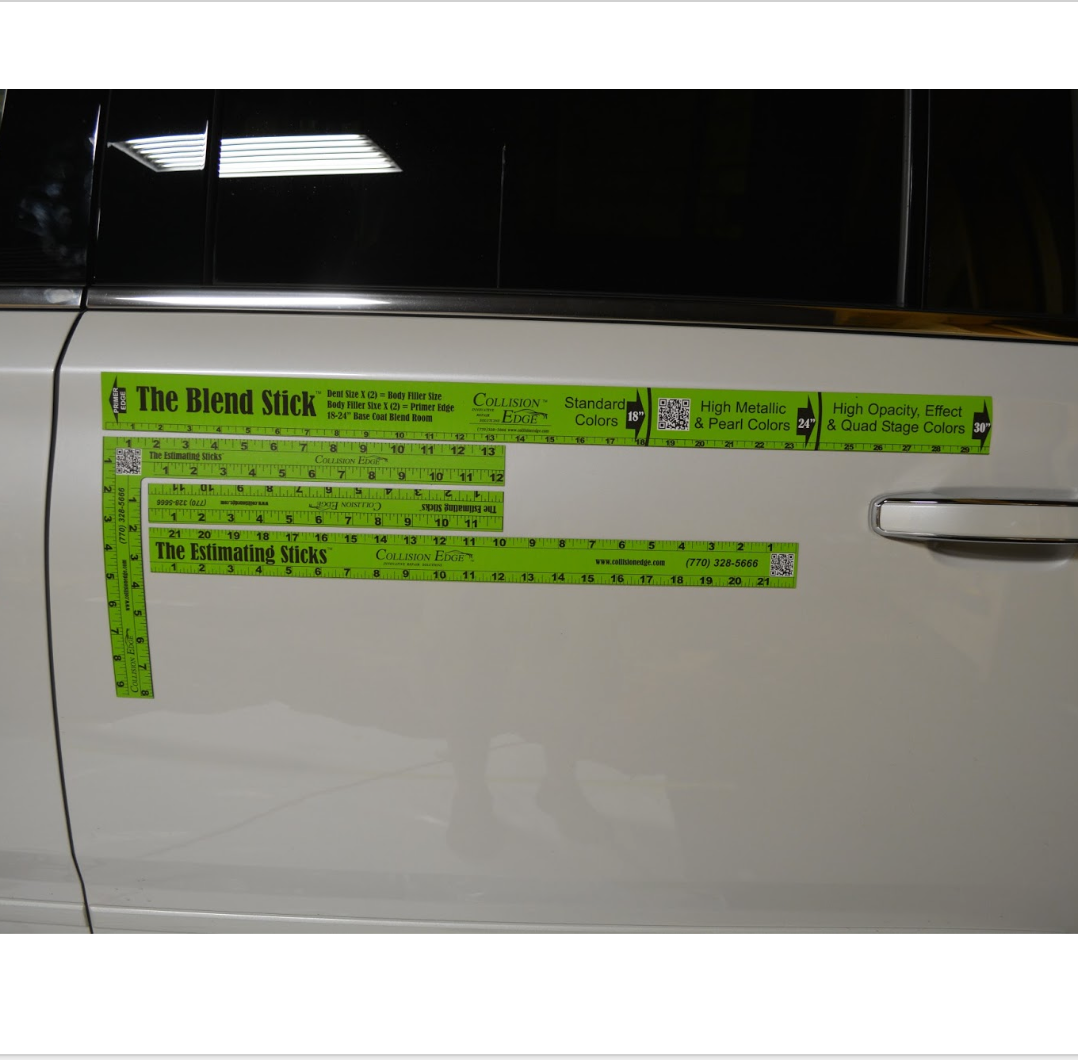 Collision Edge Estimating Kit with Blend Stick, Dent Sizers and Estimating Stick